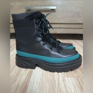 Marc Fisher LTD Women's MLIZUMA Black Cold Weather Hiker Lug Boots sz 9.5 M